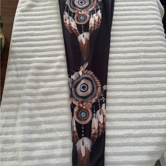 Sz S unbranded woman’s 3-D wolf, print, graphic pullover hoodie, and leggings - Picture 6 of 10